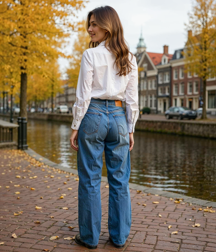 Marije l Comfortabele Zomer Spijkerbroek Dames - Losse Pasvorm, Casual en Stijlvol, Ideaal voor Dagelijks Gebruik
