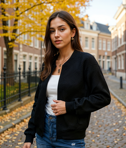 Marijn | Stijlvolle Dames Cardigan Met Ritssluiting Voor Elke Gelegenheid