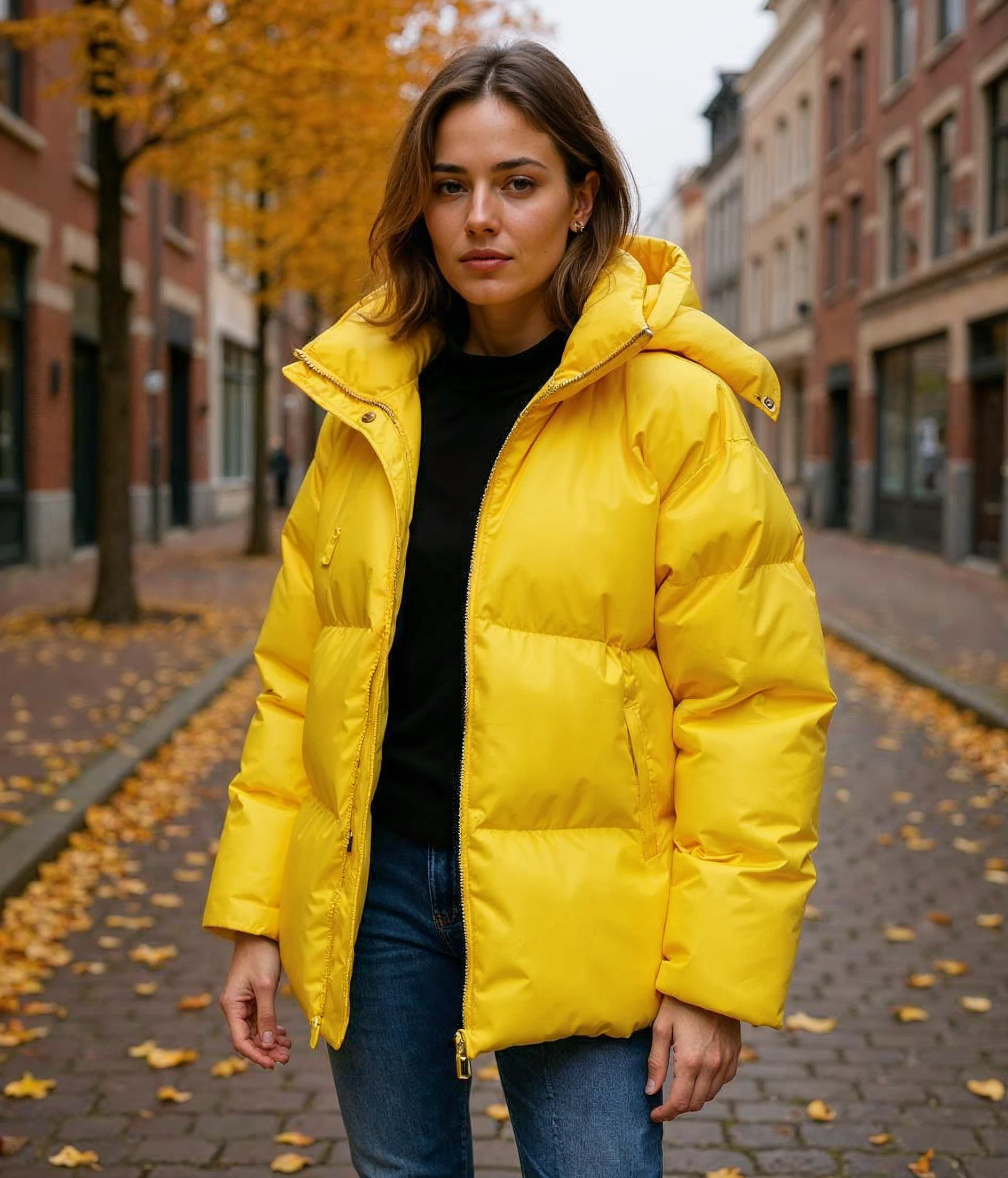 Marit l Lange Dames Jas Winter met Capuchon - Licht Gewatteerde Damesjas in Diverse Kleuren