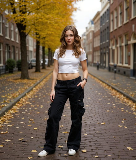 Mirthe | Stijlvolle Cargo Broek Dames met Ruime Zakken en Comfortabele Pasvorm