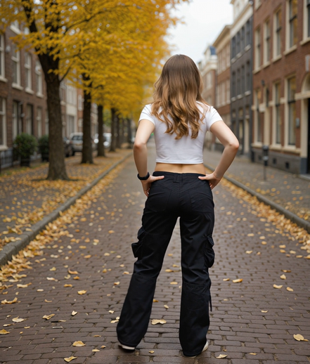 Mirthe | Stijlvolle Cargo Broek Dames met Ruime Zakken en Comfortabele Pasvorm