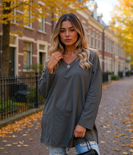 Nayla | Elegante Blouse Dames met Lange Mouwen voor Elke Gelegenheid