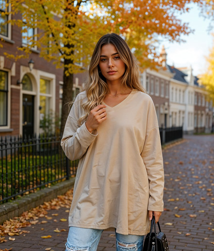 Nayla | Elegante Blouse Dames met Lange Mouwen voor Elke Gelegenheid