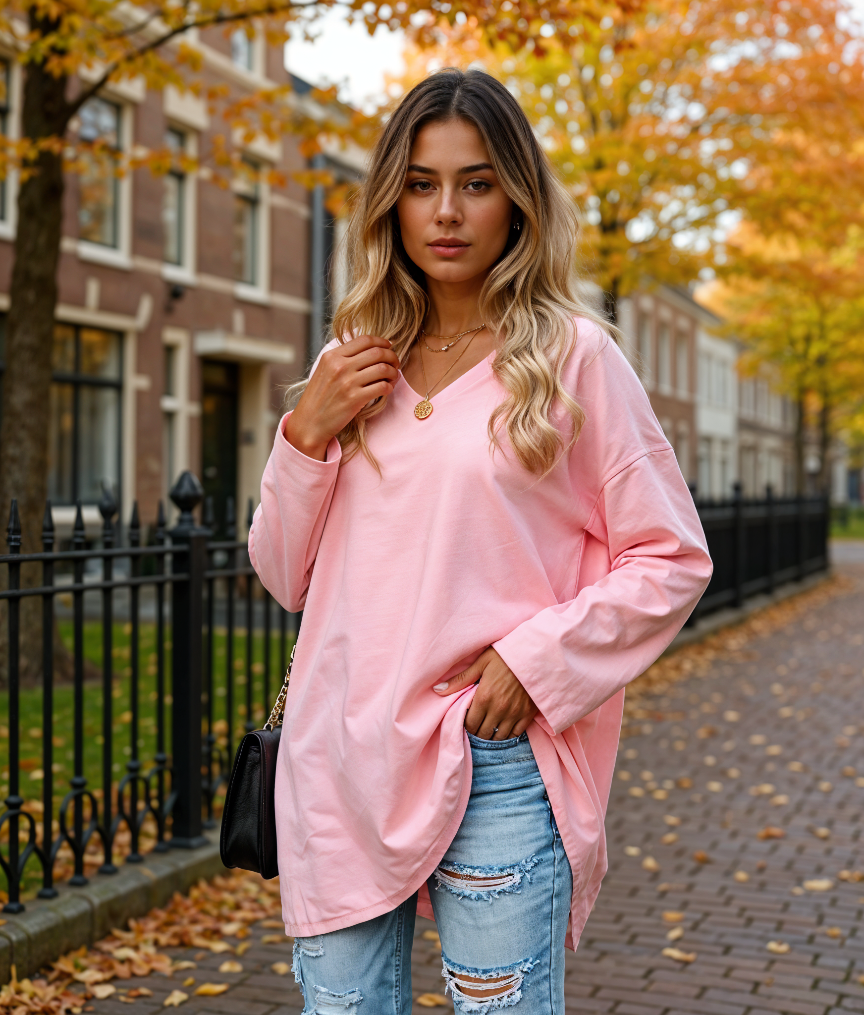 Nayla | Elegante Blouse Dames met Lange Mouwen voor Elke Gelegenheid