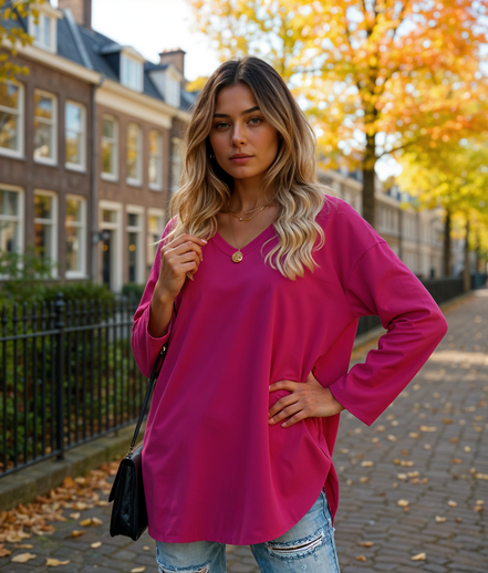 Nayla | Elegante Blouse Dames met Lange Mouwen voor Elke Gelegenheid