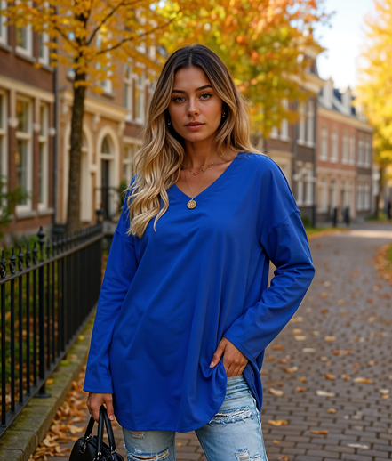 Nayla | Elegante Blouse Dames met Lange Mouwen voor Elke Gelegenheid
