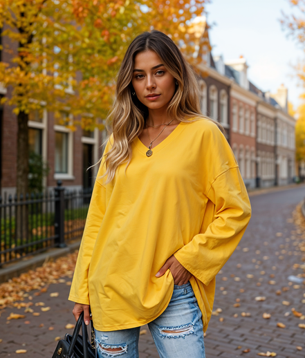 Nayla | Elegante Blouse Dames met Lange Mouwen voor Elke Gelegenheid