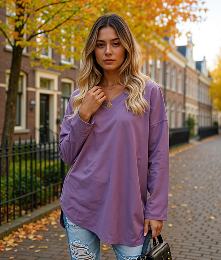 Nayla | Elegante Blouse Dames met Lange Mouwen voor Elke Gelegenheid