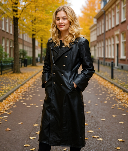 Noélie | Krachtige Leren Trenchcoat Heren voor De Moderne Man