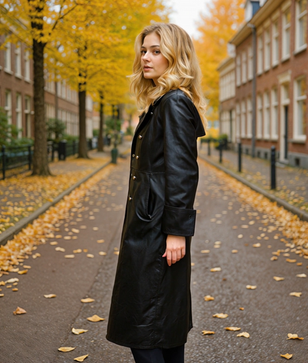 Noélie | Krachtige Leren Trenchcoat Heren voor De Moderne Man