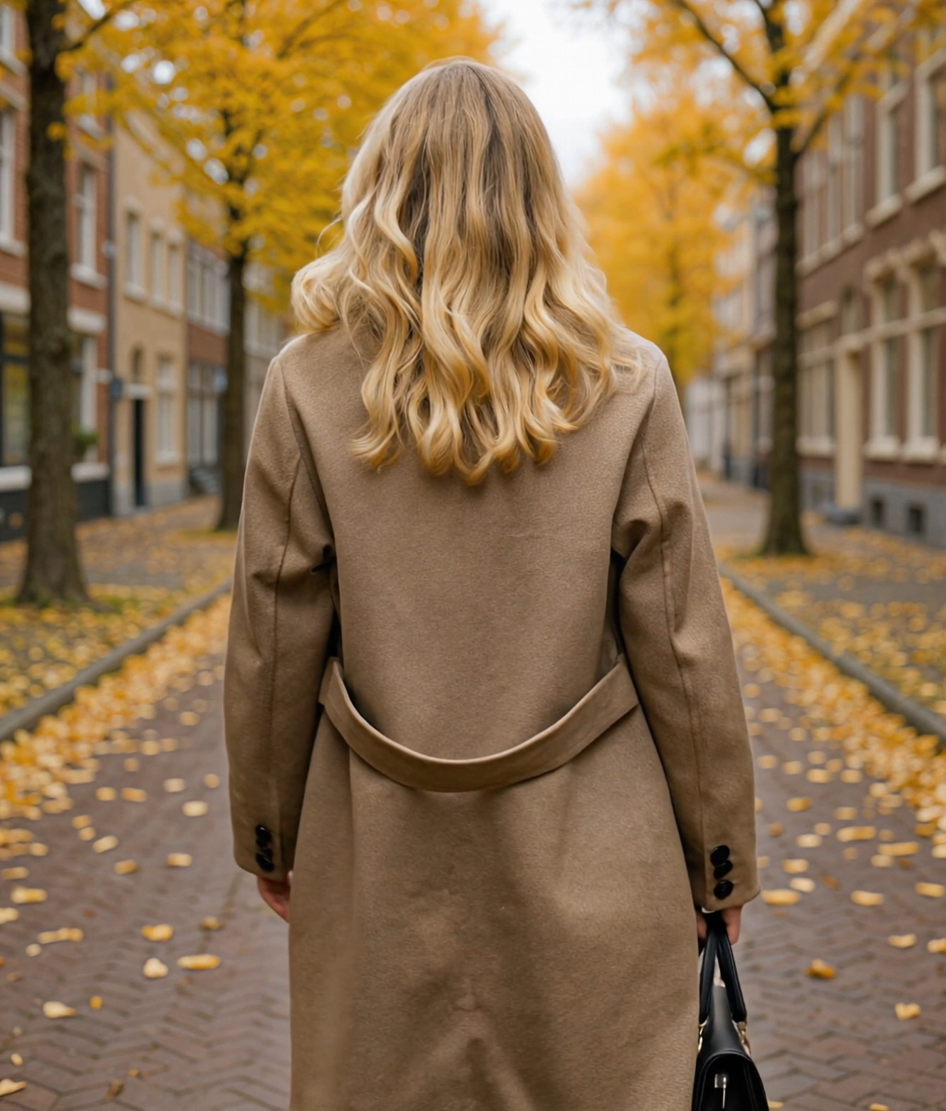 Odalina | Luxe Lange Dames Jas Winter met Dubbele Rij Knopen