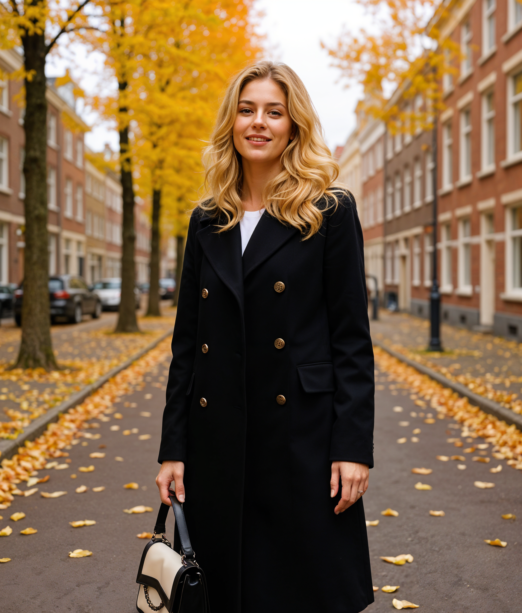 Quintina | Stijlvolle Lange Trenchcoat Dames voor Koude Dagen