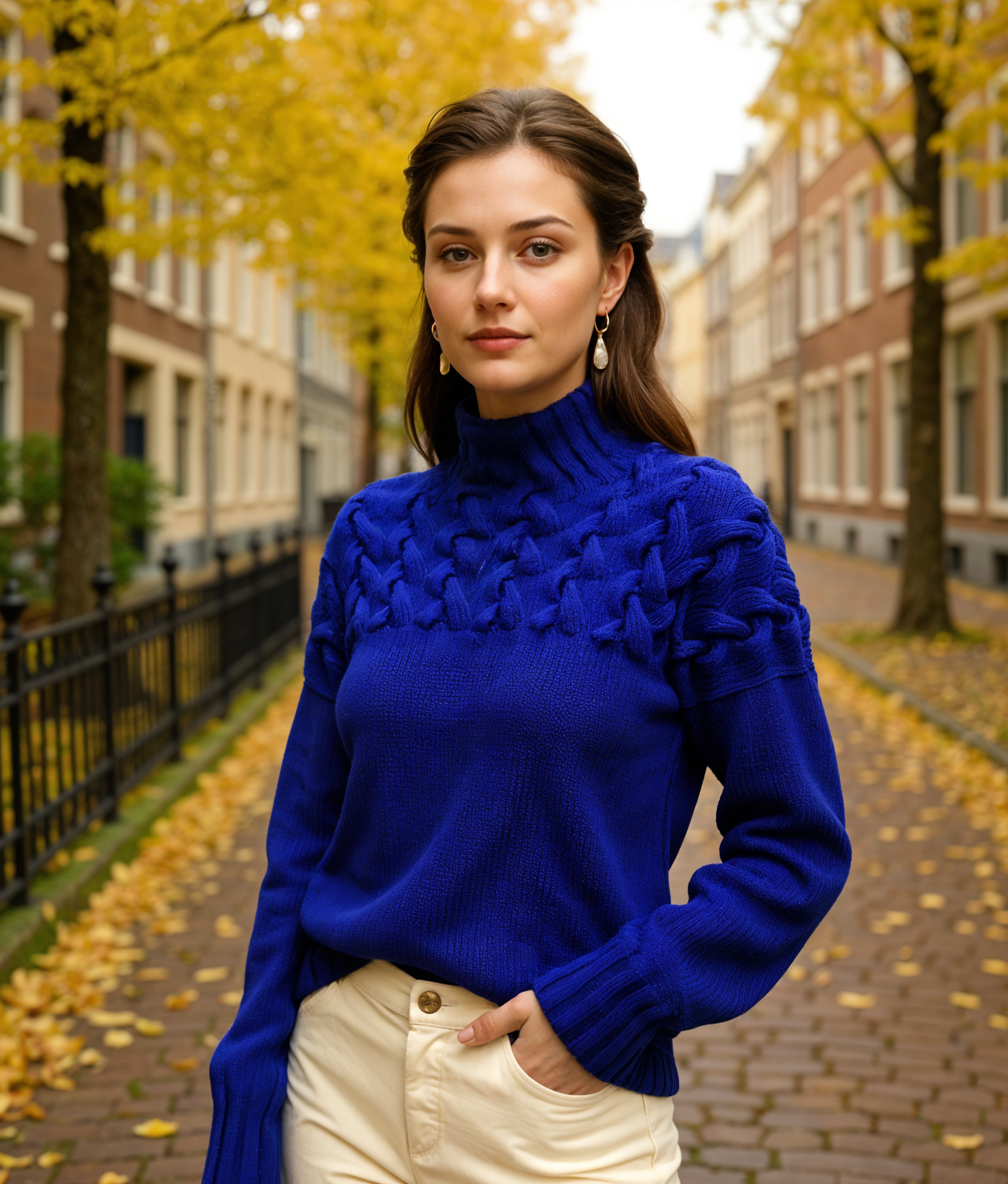 Romée | Luxe Gebreide Trui Dames met Col voor Elegante Looks