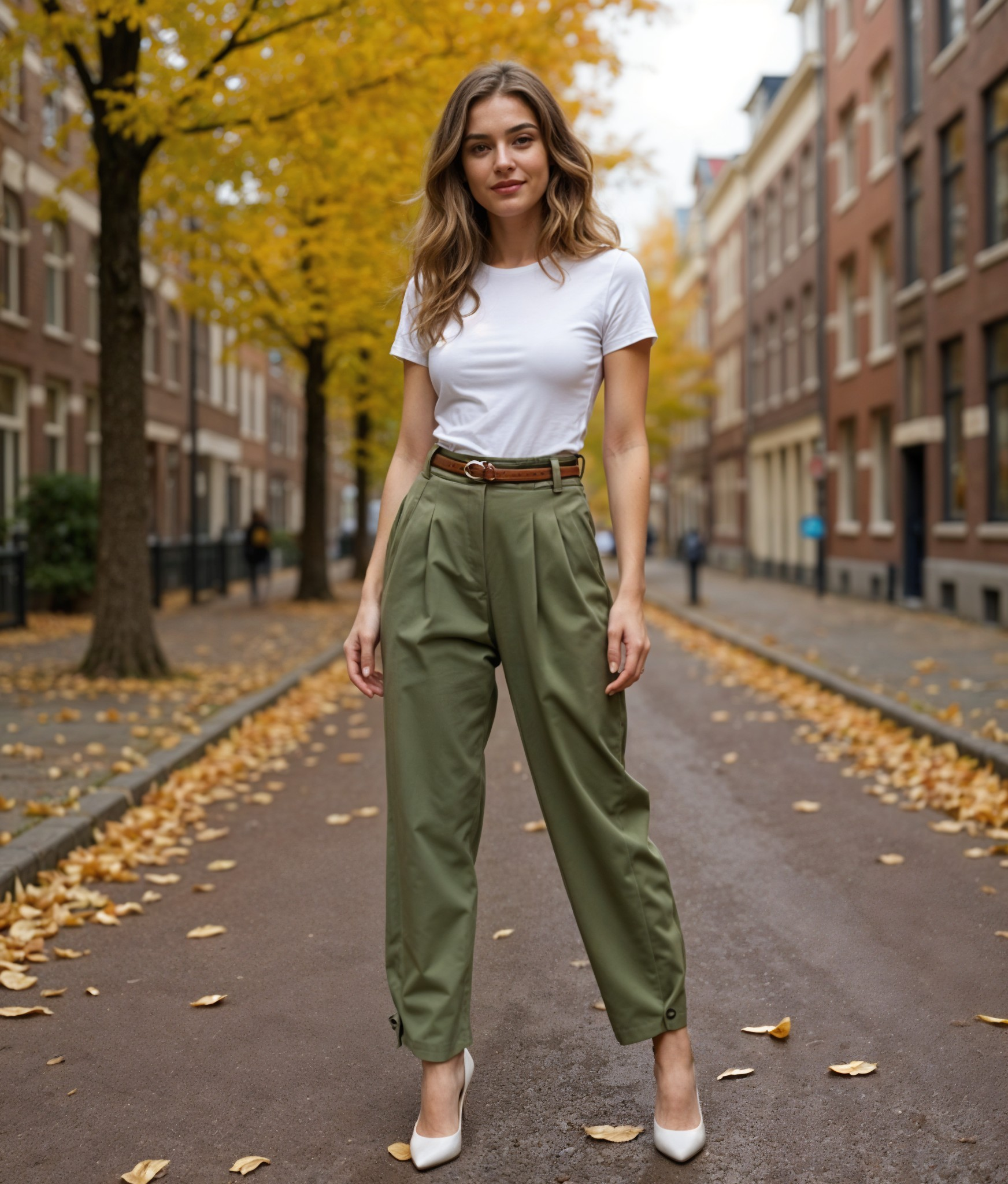 Romilda | Hoge Taille Zwarte Damesbroek met Taps Toelopende Pasvorm