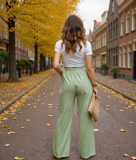 Silke | Zwarte Dames Broek met Rechte Pijpen voor Tijdloze Elegantie