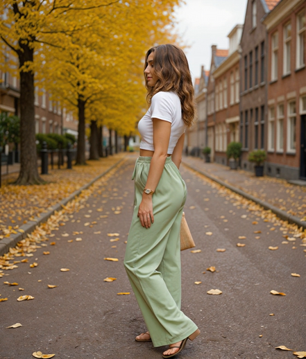 Silke | Zwarte Dames Broek met Rechte Pijpen voor Tijdloze Elegantie