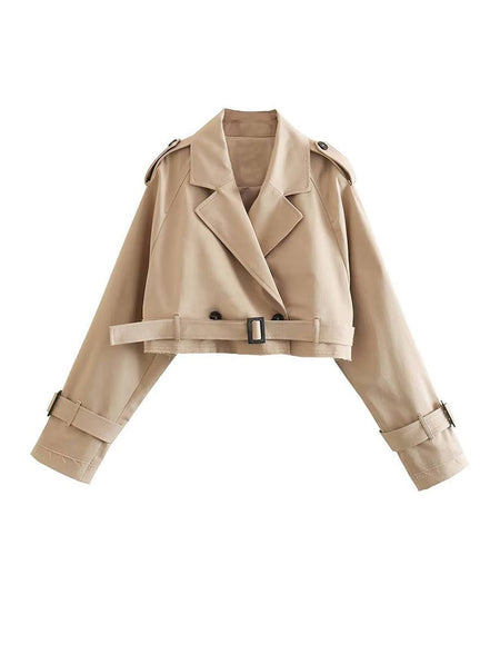 Sophie | Trendy Korte Trenchcoat Dames voor Elegante Stijl 0