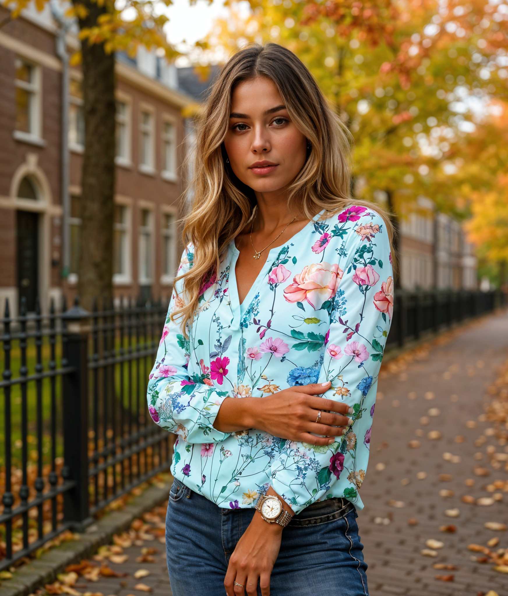 Sophie | Vrouwelijke Bloemen Blouse voor Dames met Comfortabele Pasvorm