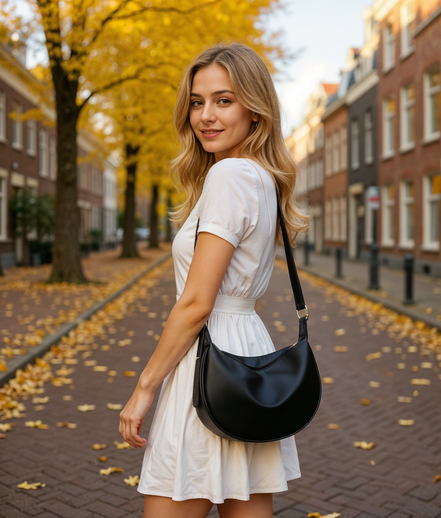 Tilda | Stijlvolle Zwarte Crossbody Tas Dames voor Dagelijks Gebruik