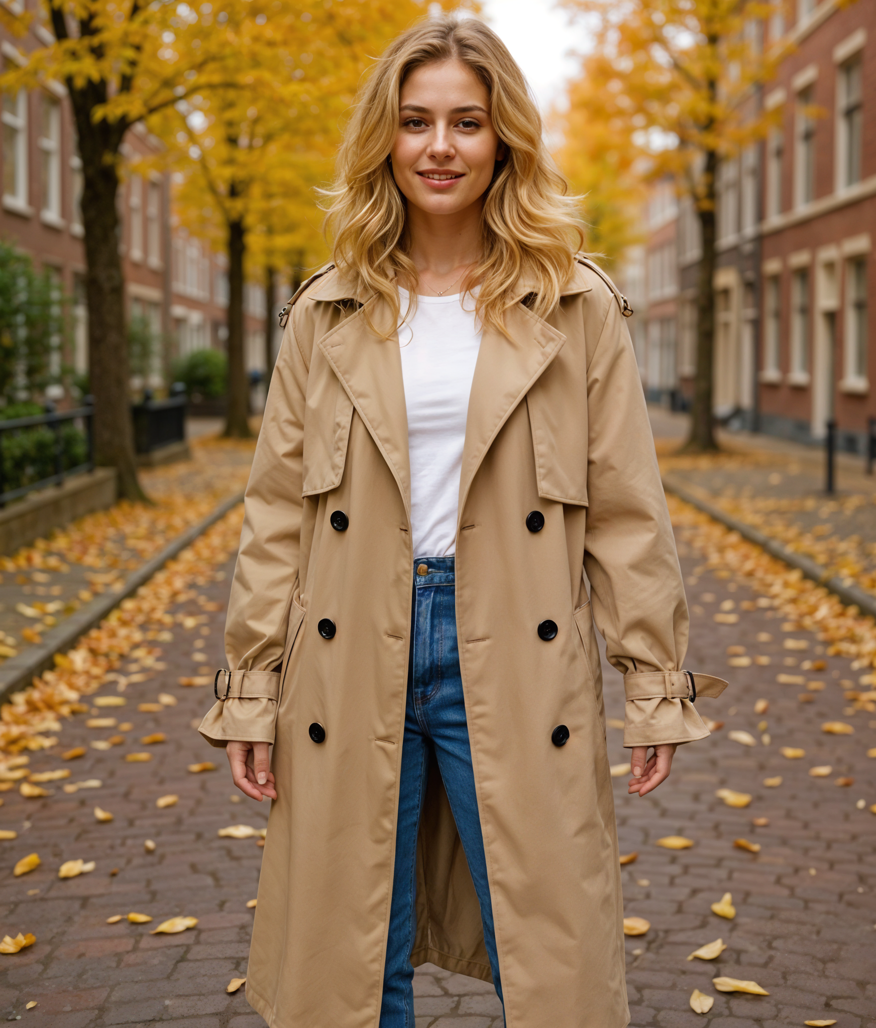 Vayen | Dames Trenchcoat Met Riem voor Trendy Look en Comfortabele Pasvorm