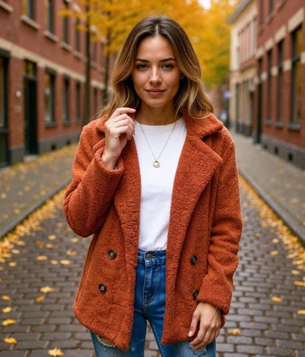 Verena l Korte Dames Jas in Wit, Lichtgrijs, Karamel en Koffie – Modieuze Zomerjas met Knopen en Comfortabele Pasvorm