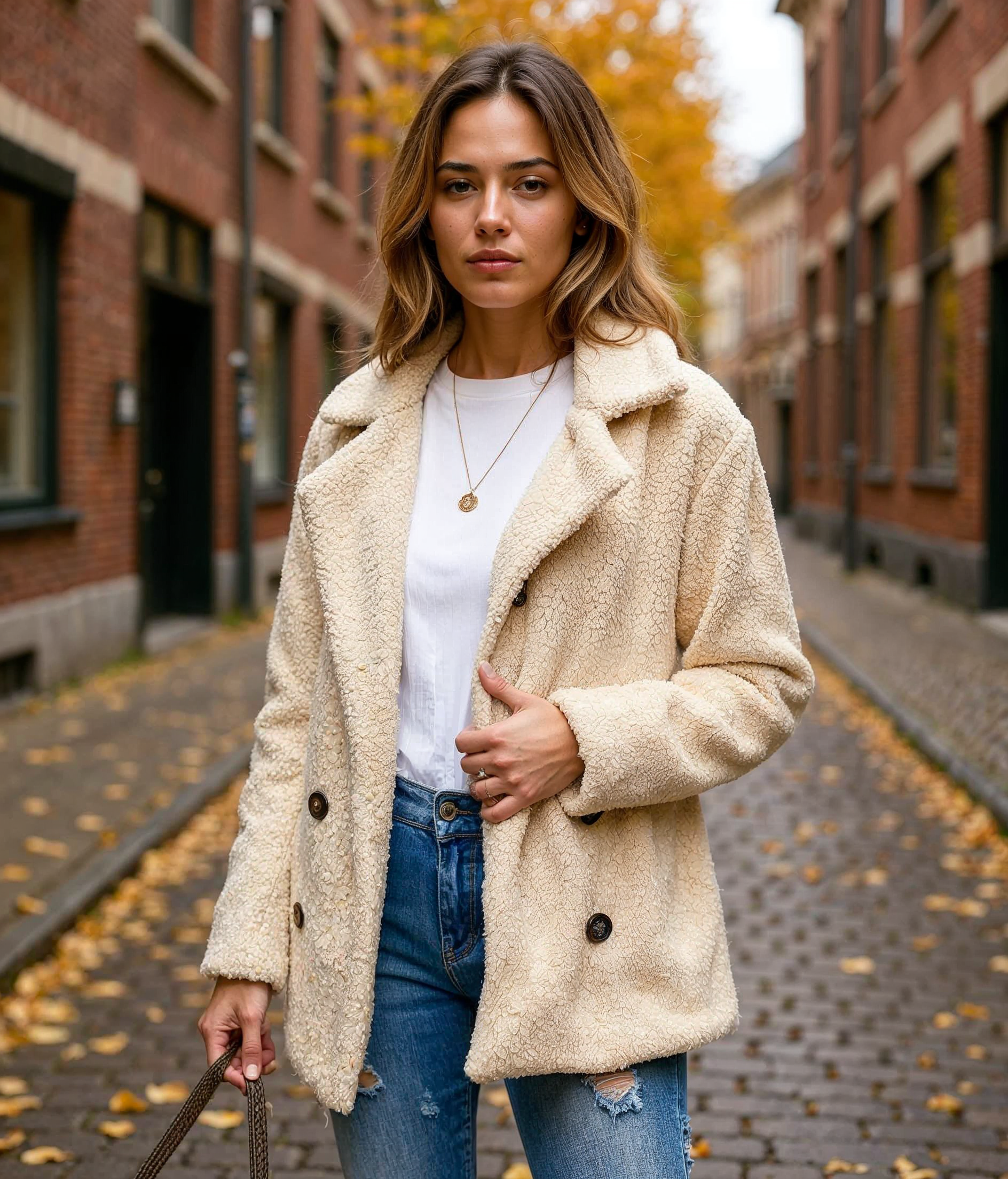 Verena l Korte Dames Jas in Wit, Lichtgrijs, Karamel en Koffie – Modieuze Zomerjas met Knopen en Comfortabele Pasvorm