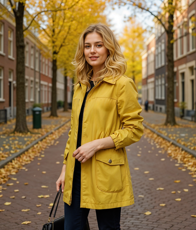 Zivy | Dames Trenchcoat met Verstelbare Taille en Ruime Voorzakken