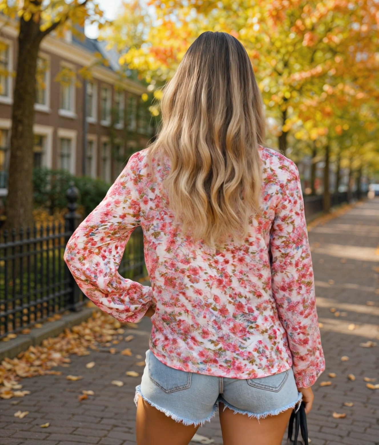 Amira | Stijlvolle Lange Blouse Dames met Bloemenprint voor Zomerse Look