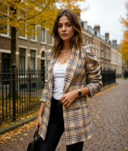 Fleur | Zwarte Blazer Dames Voor Elegante En Casual Gelegenheden