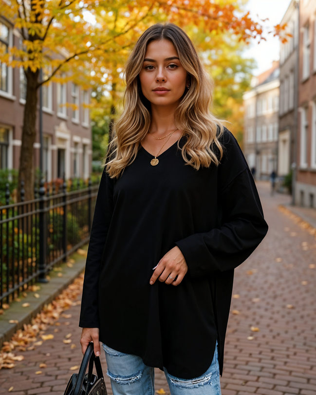 Nayla | Elegante Blouse Dames met Lange Mouwen voor Elke Gelegenheid