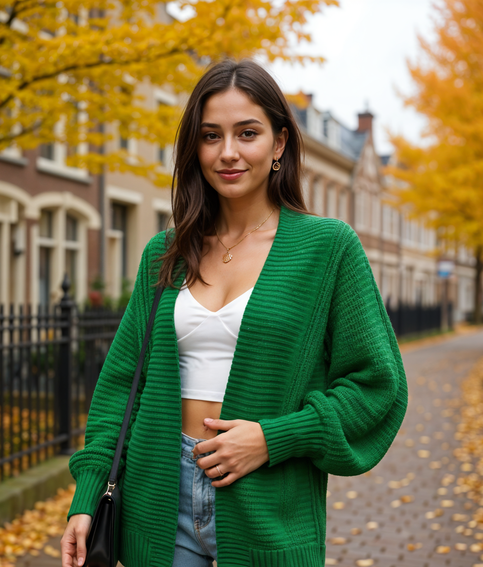 Froukje | Stijlvol Gebreid Vest Dames met Lange Mouwen voor Casual Looks