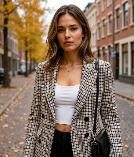 Danique l Zwarte Dames Blazer met Klassiek Ontwerp – Perfect voor Zakelijke en Formele Gelegenheden