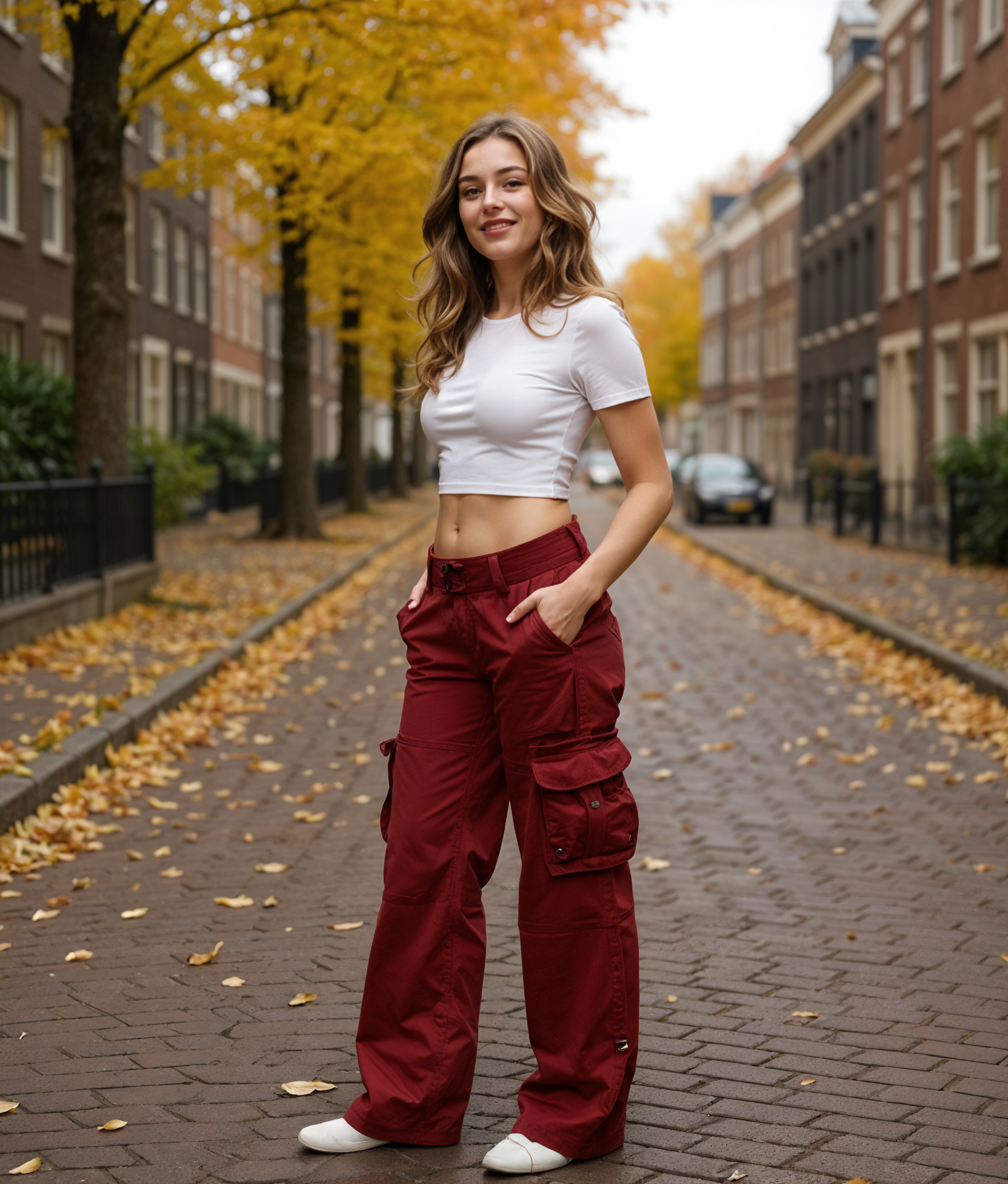 Mirthe | Stijlvolle Cargo Broek Dames met Ruime Zakken en Comfortabele Pasvorm